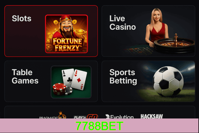 Plataforma online Cassino 7788BET com bônus exclusivos